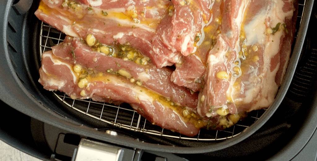 Свински ребра в еър фрайър